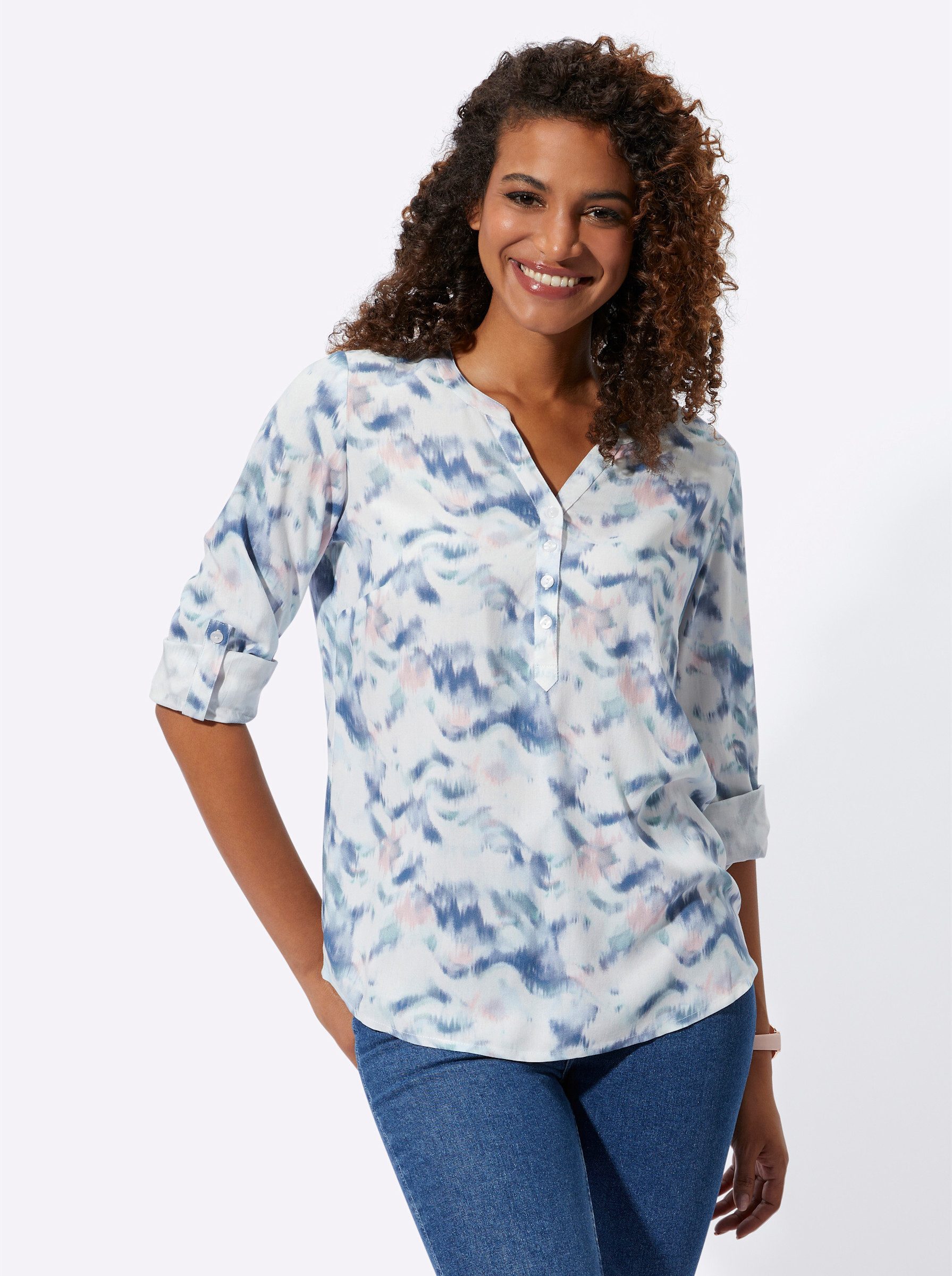 Witt Klassische Bluse Druckbluse günstig online kaufen