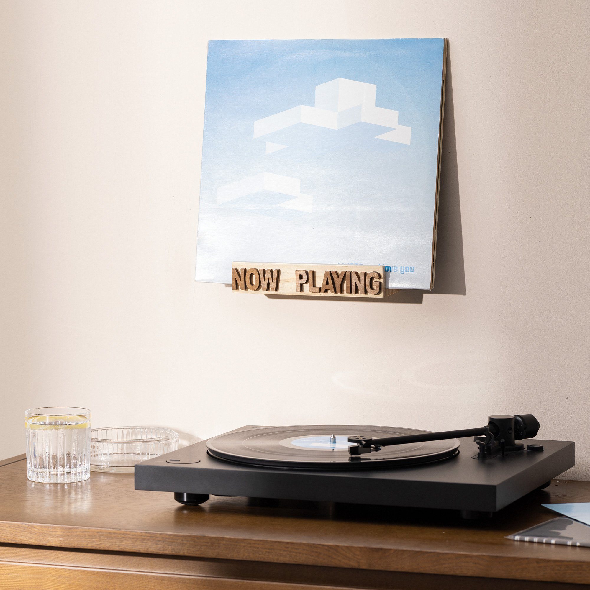 Navaris Wandregal Plattenhalter Holz Plattenständer Vinyl günstig online kaufen