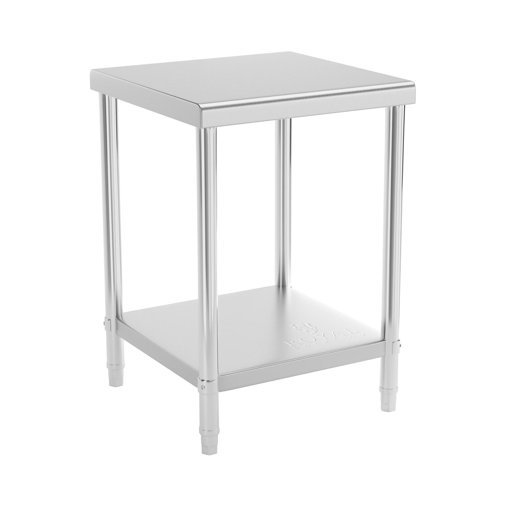 Royal Catering Arbeitstisch 60 x 60cm Edelstahltisch Edelstahl Zerlegetisch günstig online kaufen