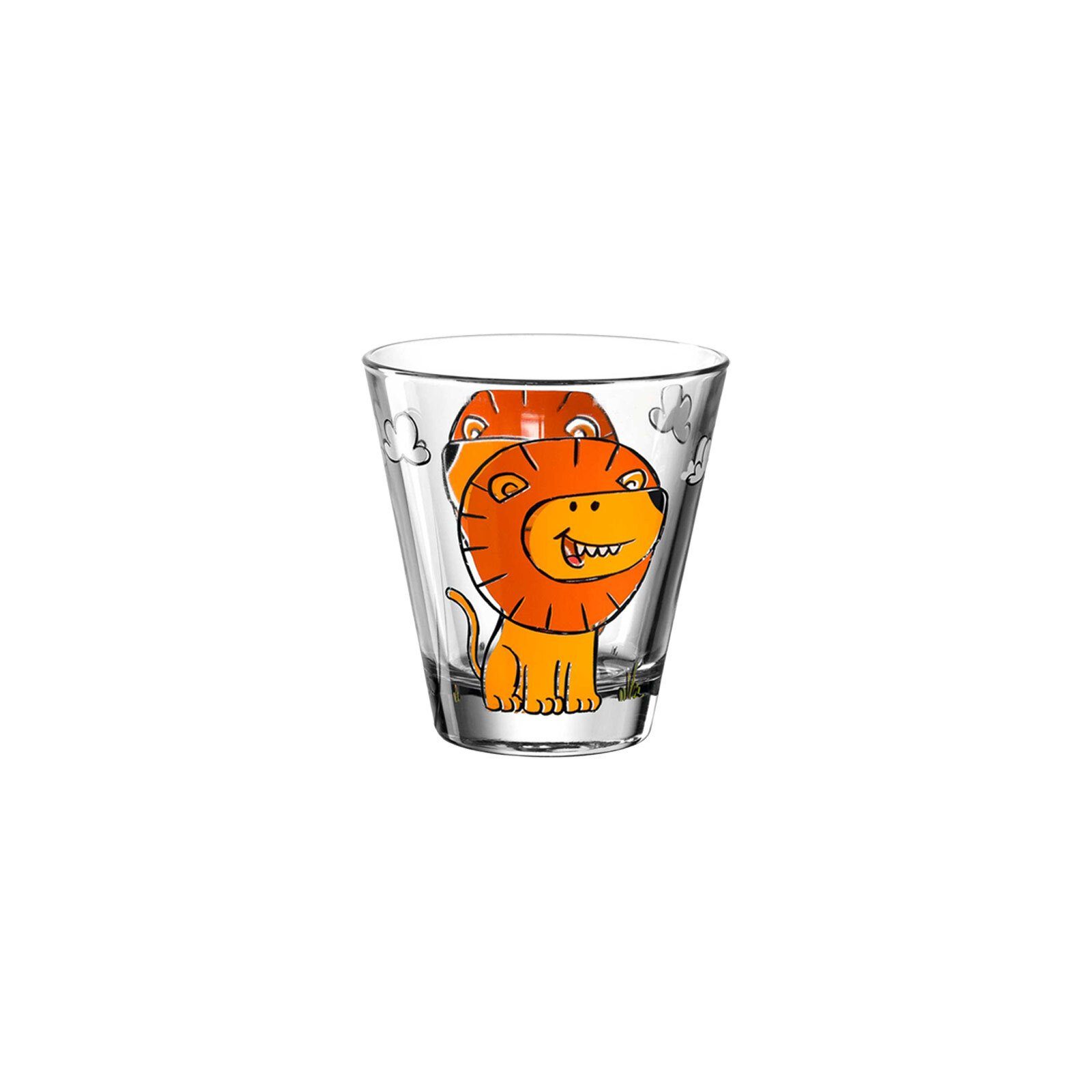 LEONARDO Kinderbecher Bambini Kinderbecher 215 ml 2er Set, 2-tlg., Glas