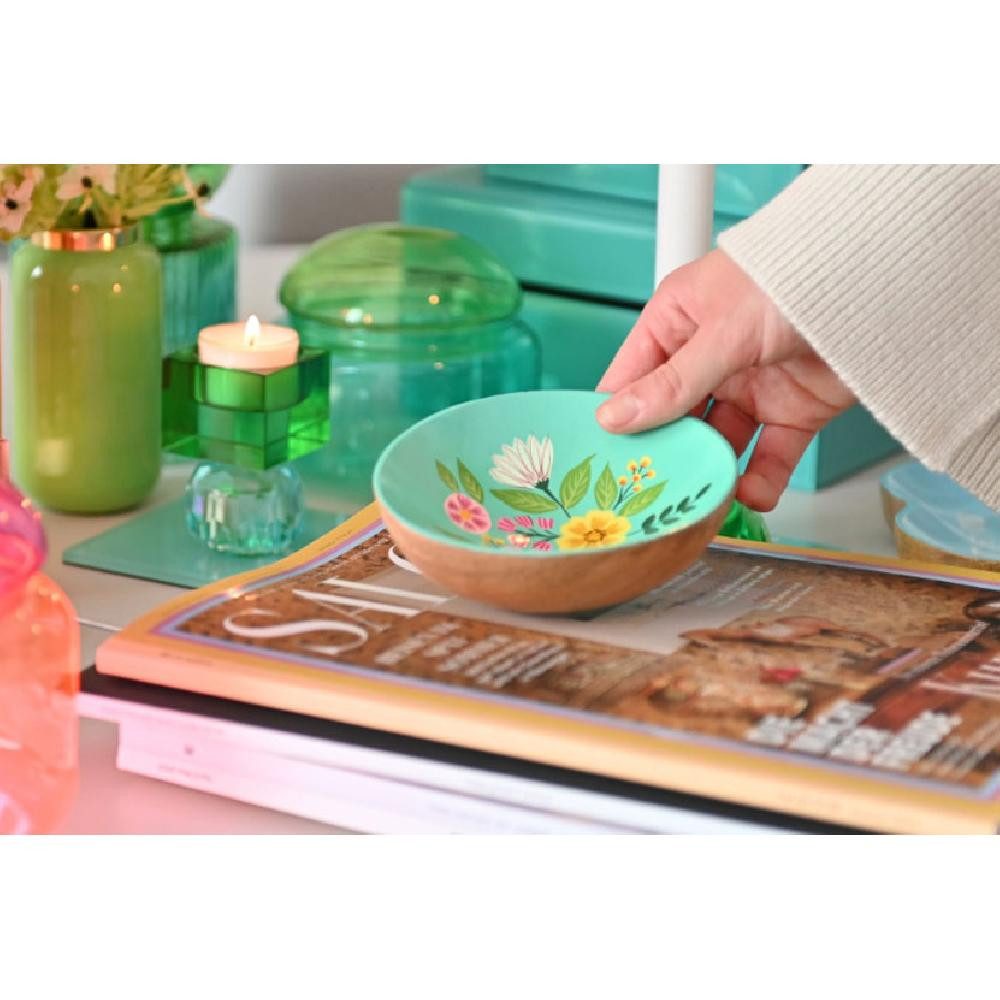 Giftcompany Schmuckkassette Dose mit Deckel Voile Glas Rot Rosa