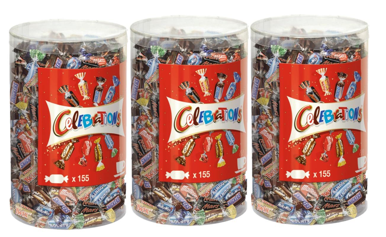 Mars GmbH Süßigkeit CELEBRATIONS 3x 1,435kg, Mini Schokoriegel, Mars, Snickers, Twix, Schokolade