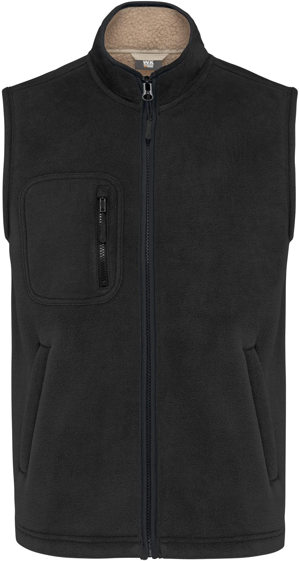 Arbeitsweste Bodywärmer aus Fleece mit Sherpa-Innenseite, Unisex