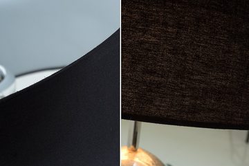 riess-ambiente Tischleuchte SKULL 44cm schwarz / silber, ohne Leuchtmittel, Wohnzimmer · Stoff · Metall · Totenkopf · Modern Design