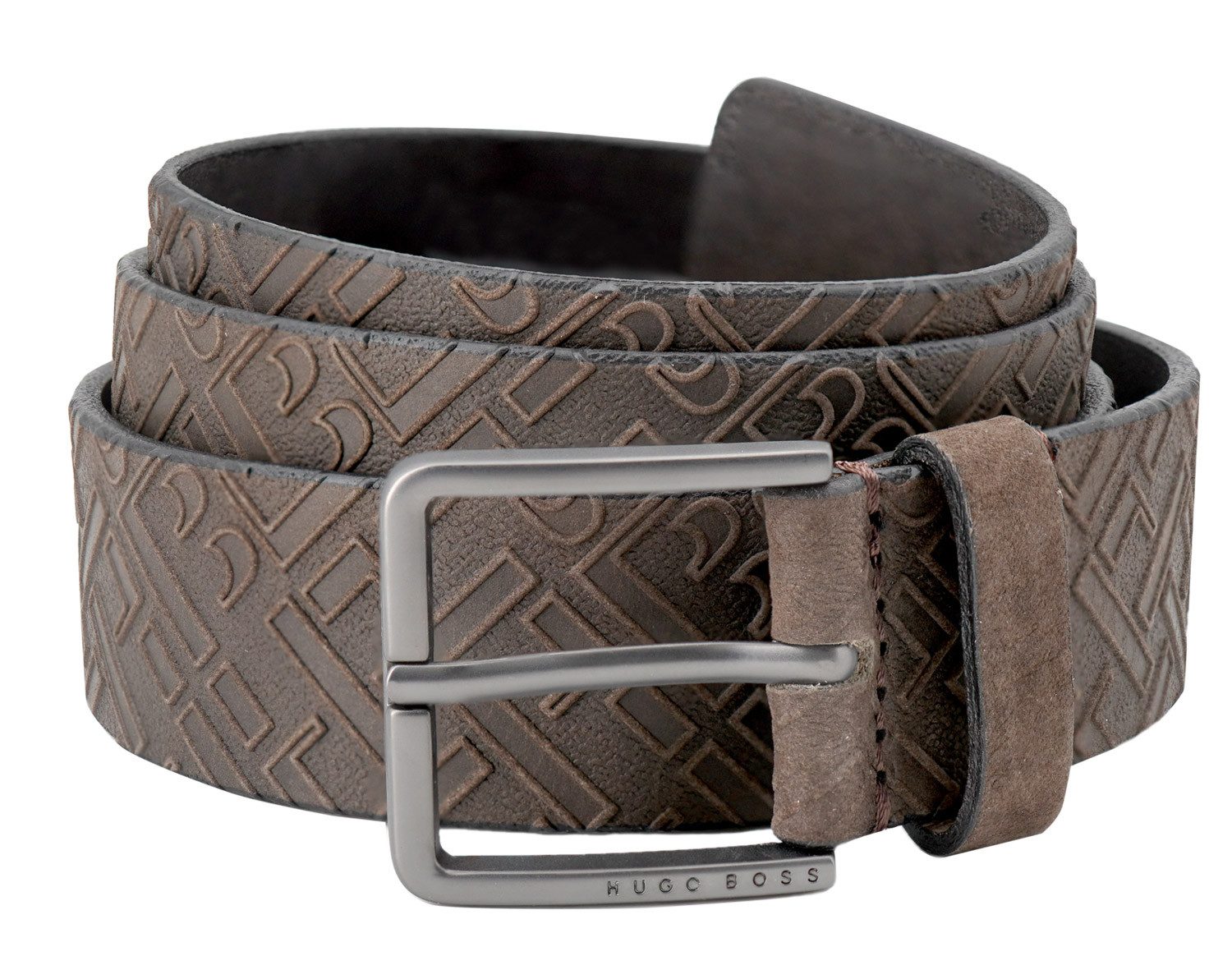 BOSS Ledergürtel Herren-Leder Braun Ther günstig online kaufen