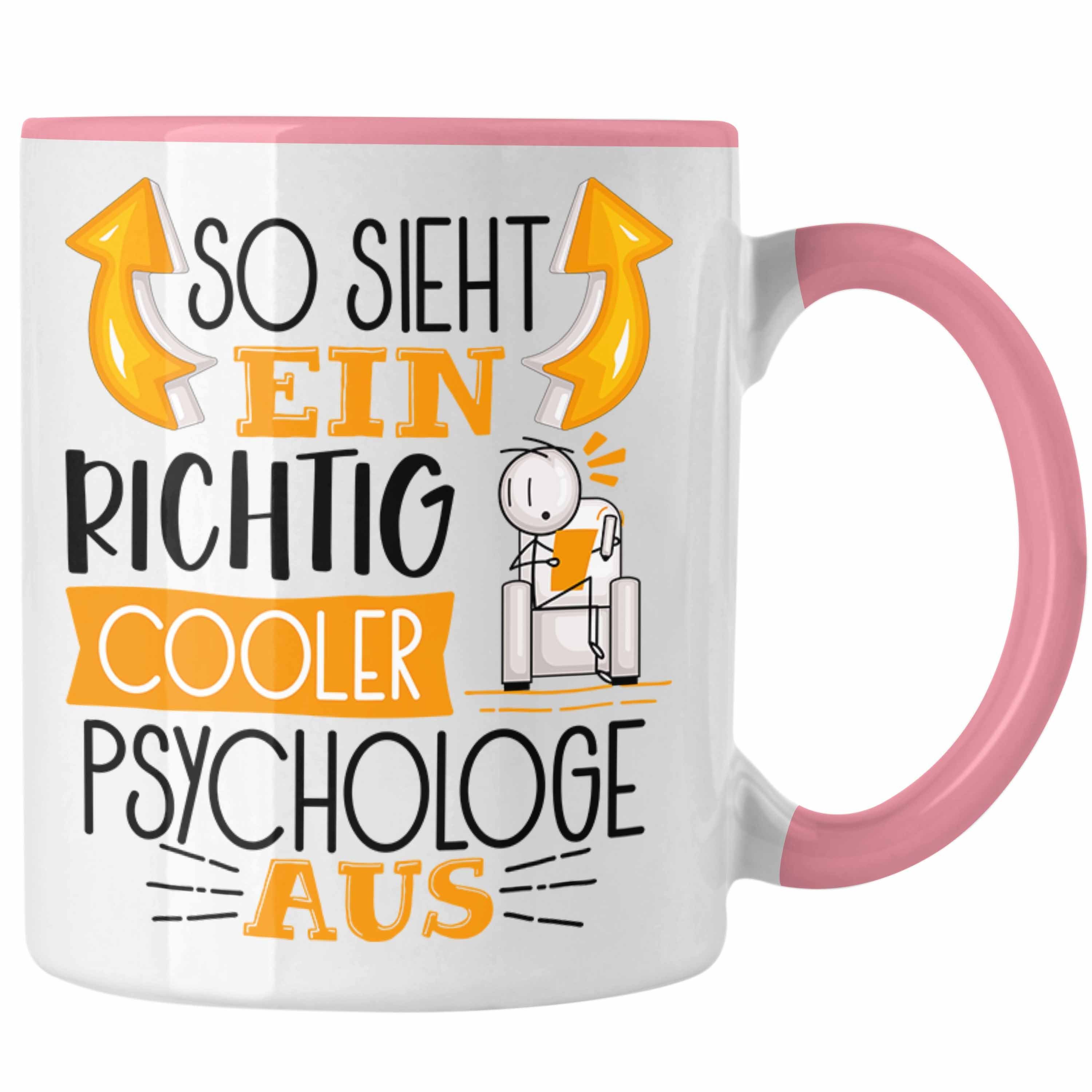 Trendation Tasse Psychologe Tasse Geschenk So Sieht Ein RIchtig Cooler Psychologe Aus G Rosa