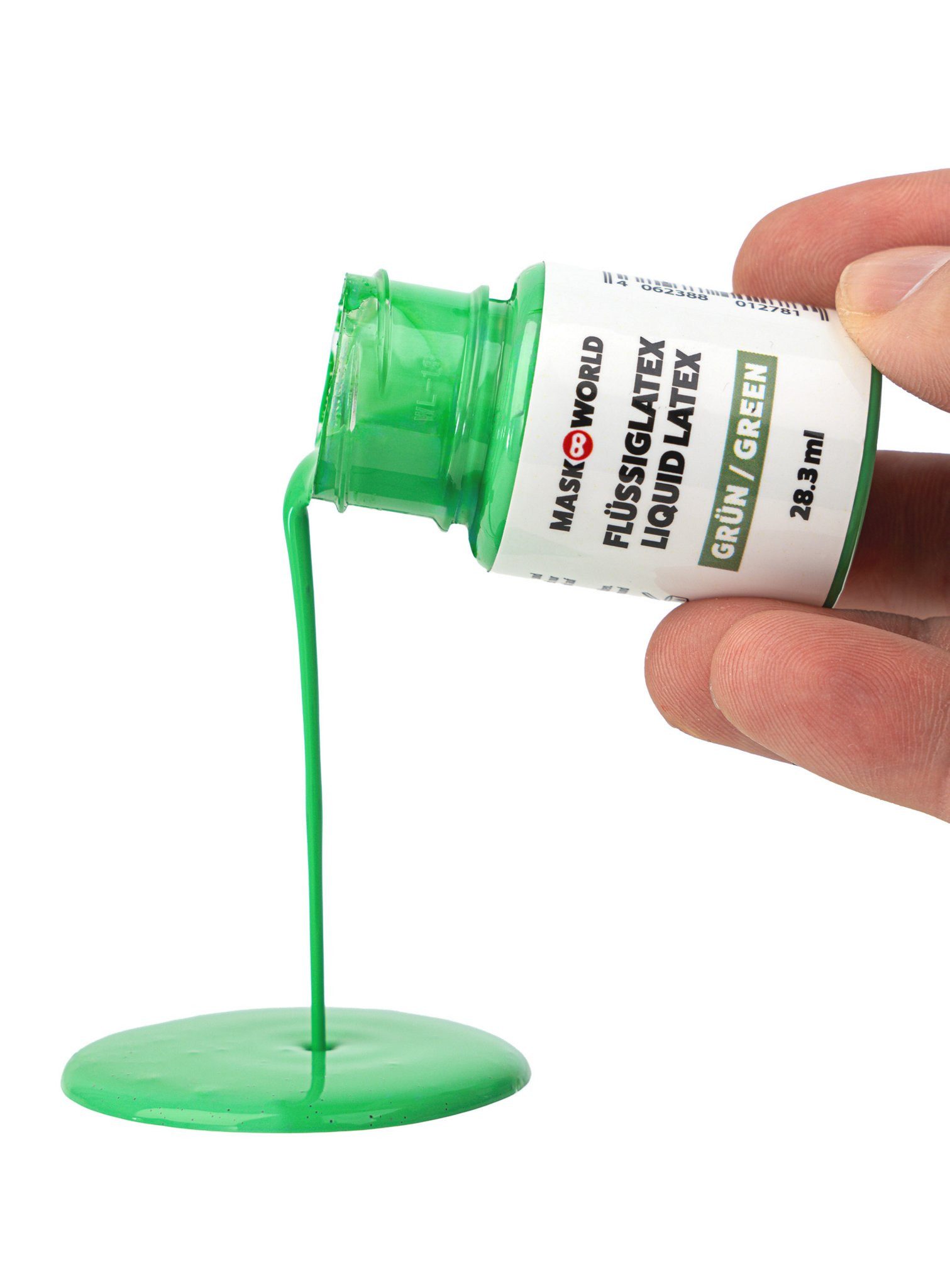 Metamorph Hexen-Kostüm Flüssiglatex grün 28,3 ml, Flüssige Latexmilch in Grün – perfekt für Hexenhaut, Orks und gr