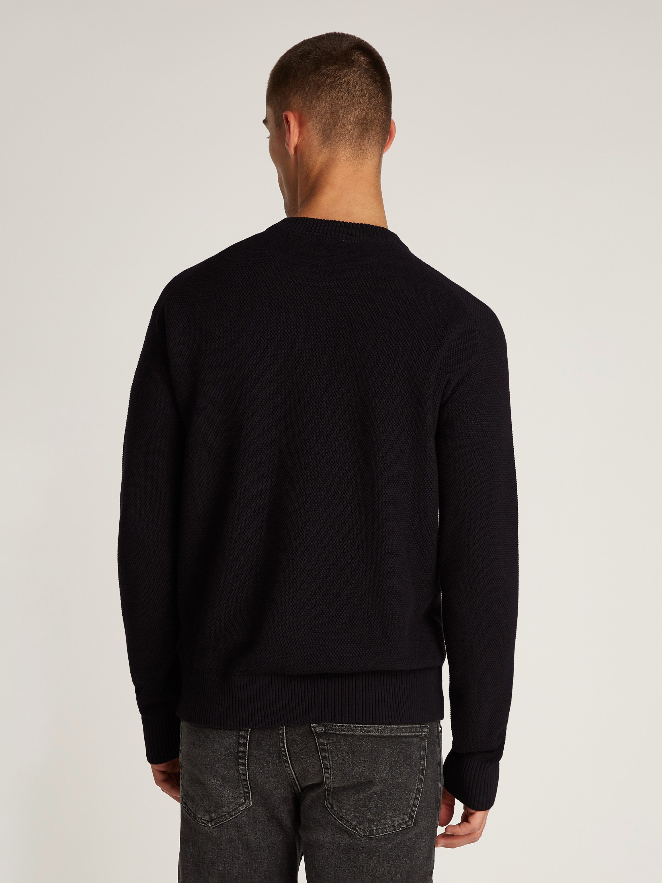 Calvin Klein Jeans Rundhalspullover CASUAL TEXTURE günstig online kaufen