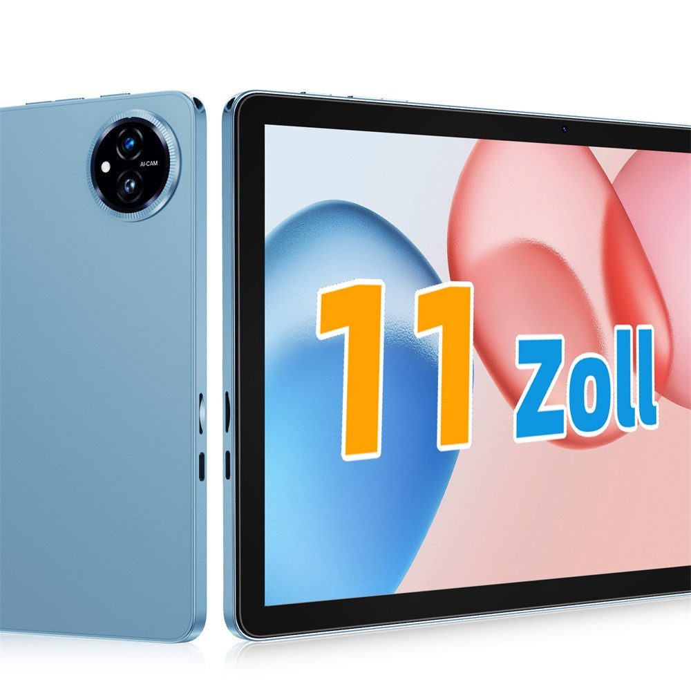 XGODY 11" 16GB+256GB Android 15 8Core (Kostenlose Gehärtete Folie,Lederetui) E-Book (11", 256 GB, 15, 5G WiFi, 11 Zoll Android 15,8-Core,Mit Tablet-Lederhülle, gehärtetes Glas)