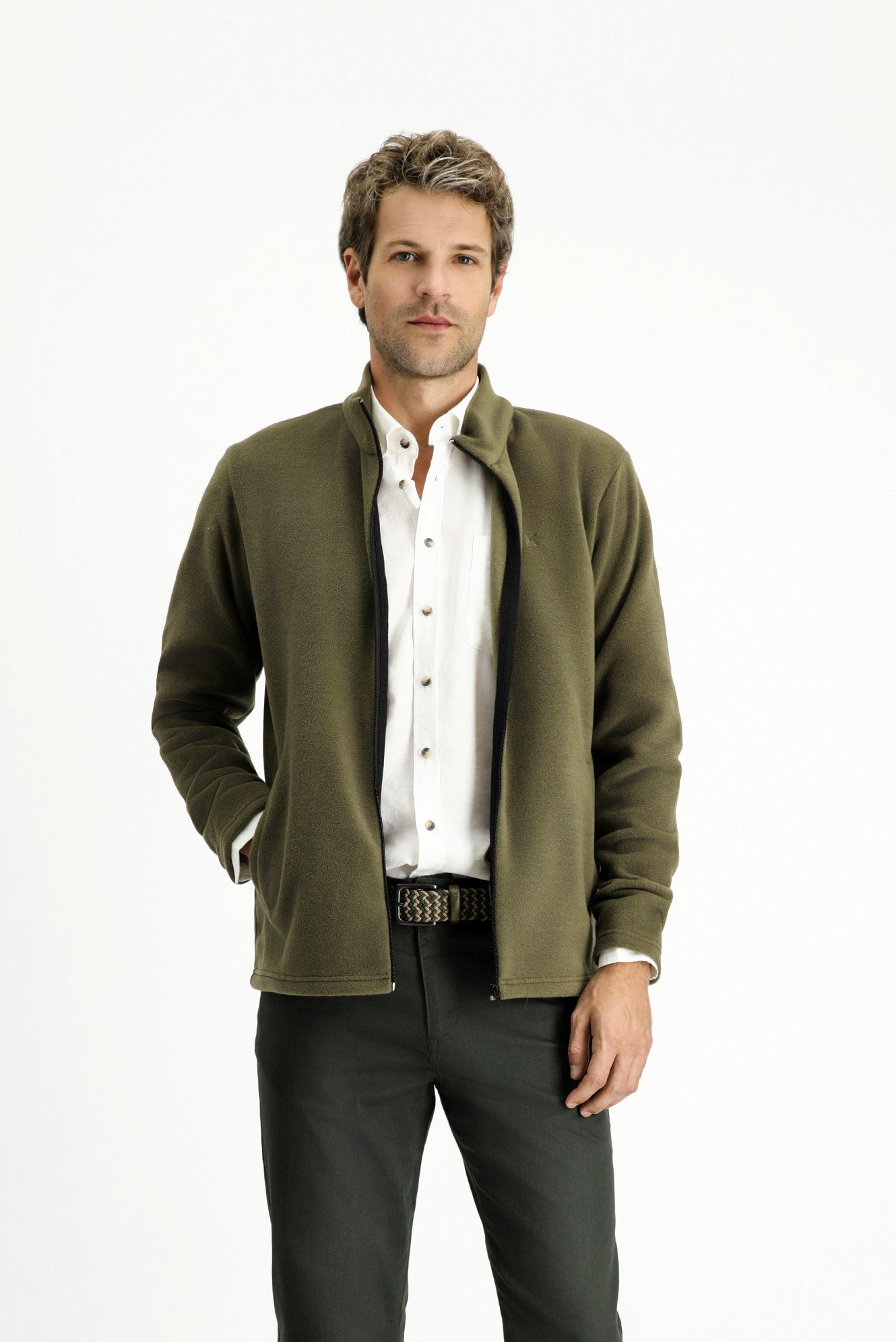 KIGILI Fleecepullover Fleece-Sweatshirt mit halblangem Reißverschluss (1er) günstig online kaufen