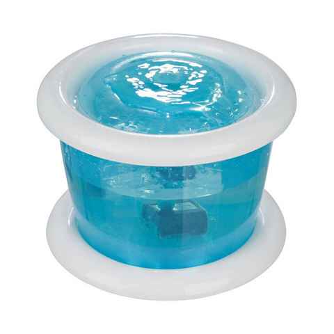 TRIXIE Futterbehälter Wasserautomat Bubble Stream für Katzen blau/weiß