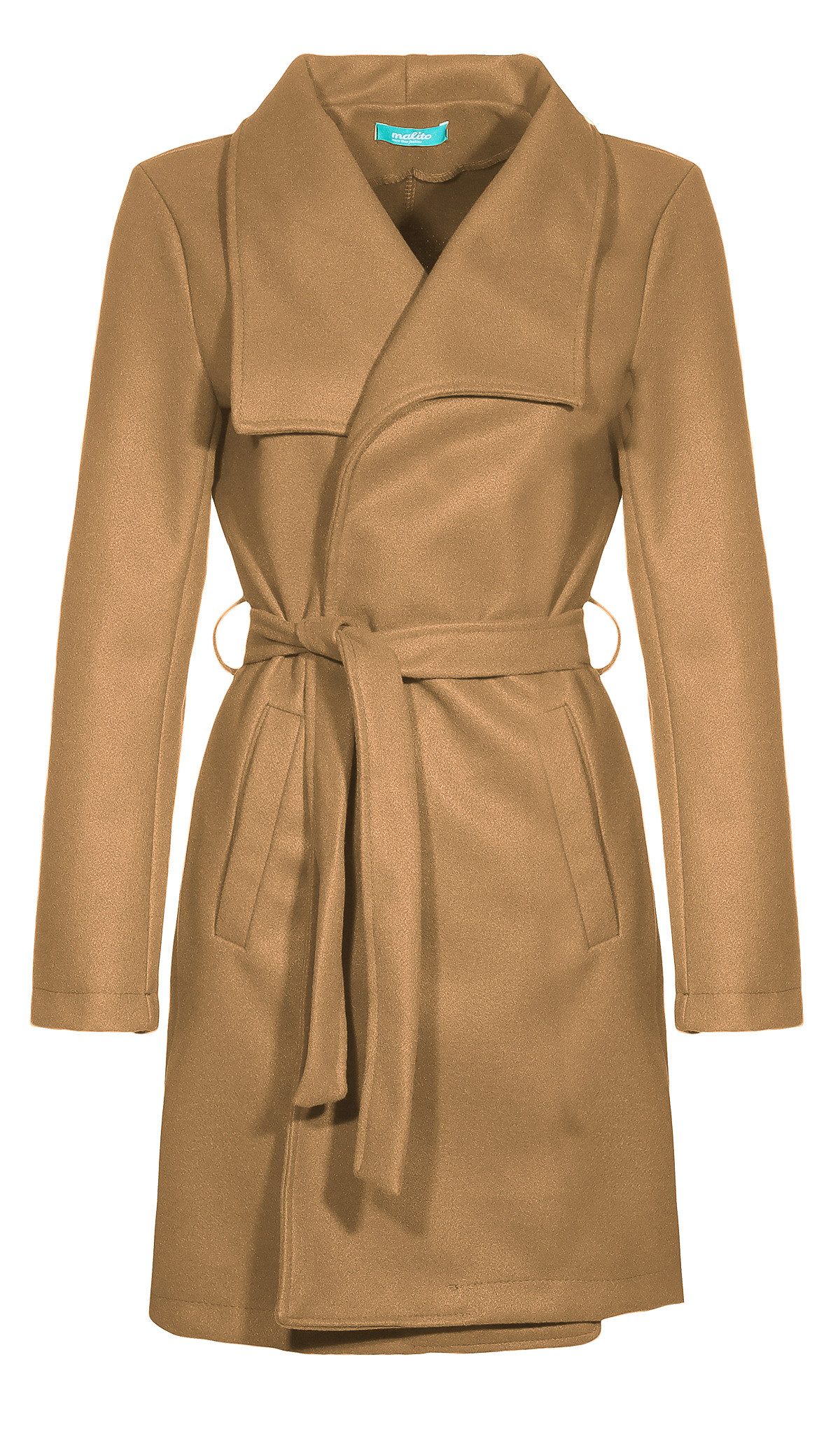 malito more than fashion Langmantel malito Damen Trenchcoat, schicker Winte günstig online kaufen