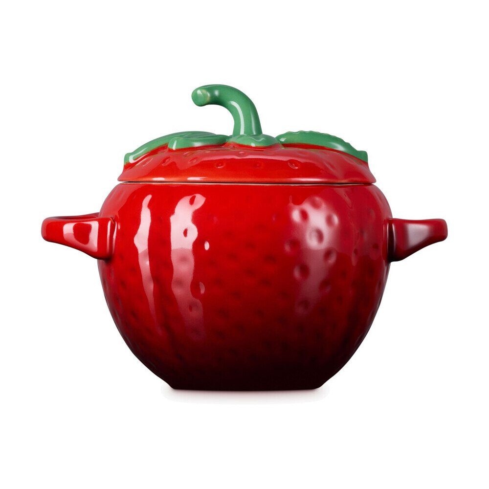 LE CREUSET Bräter Mini-Cocotte 0,57 l Erdbeere, Steinzeug, Mini-Cocotte, 0,57 l, Steinzeug, rot