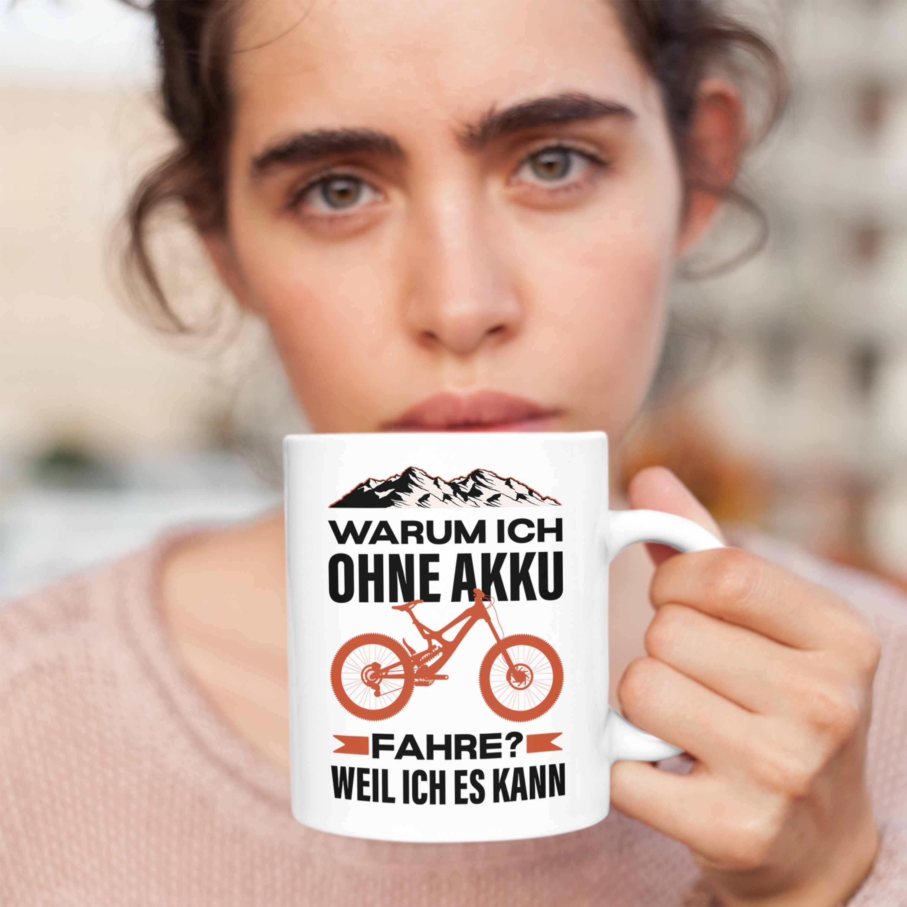 Spruch Radfahrer Rennrad Tasse Geschenkidee - Fahrradfahrer Weiss Lustig Tasse Mountainbike Trendation mit Geschenk Trendation