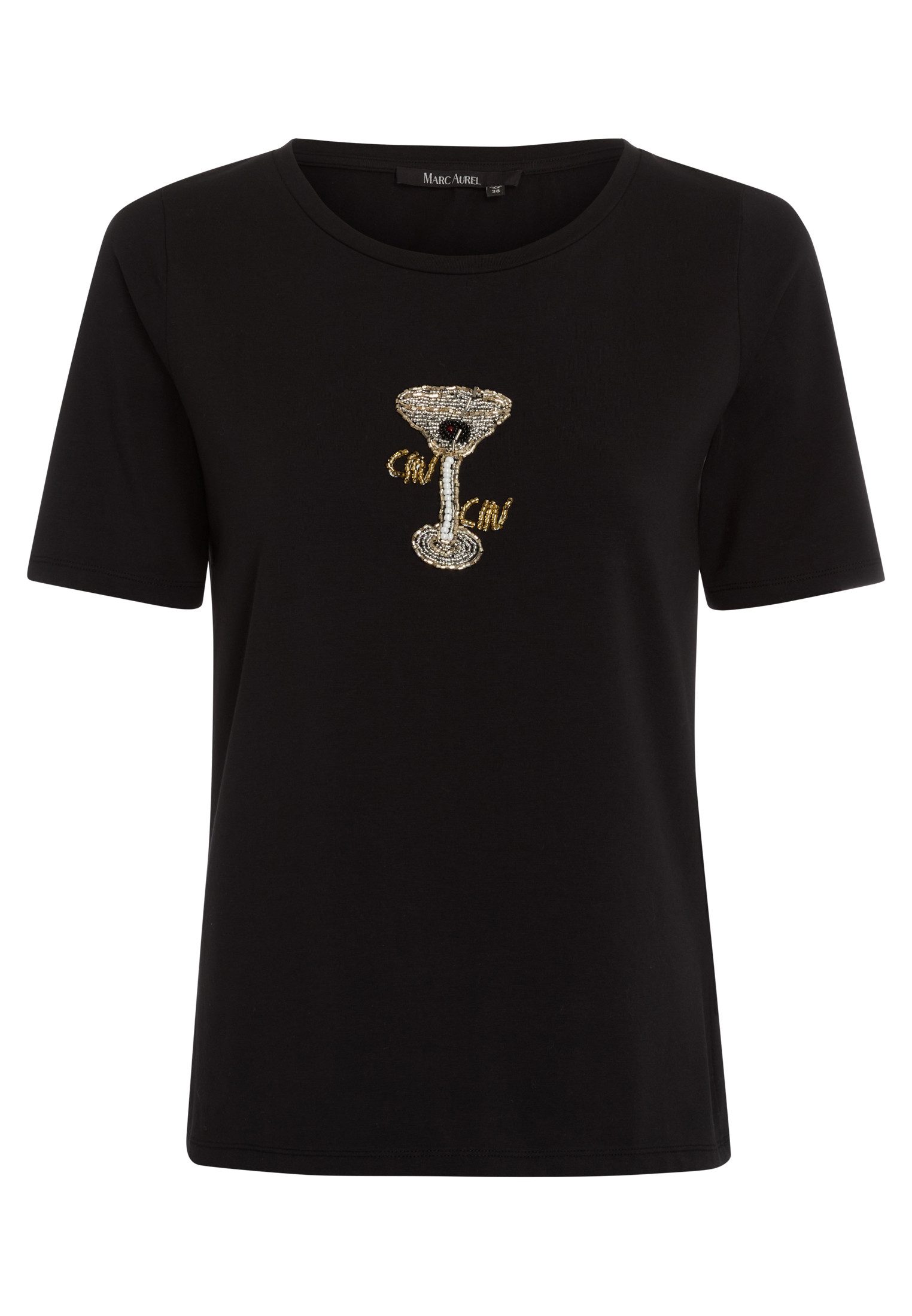 MARC AUREL T-Shirt mit Perlenaplikation günstig online kaufen