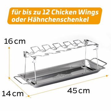 Grillfürst Grillguthalter Grillfürst Hähnchenschenkel Halter / Chicken Wing Holder v2