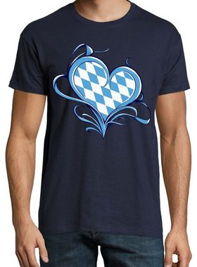 Youth Designz T-Shirt Bayern Love Liebe Herren Shirt mit trendigem Frontprint