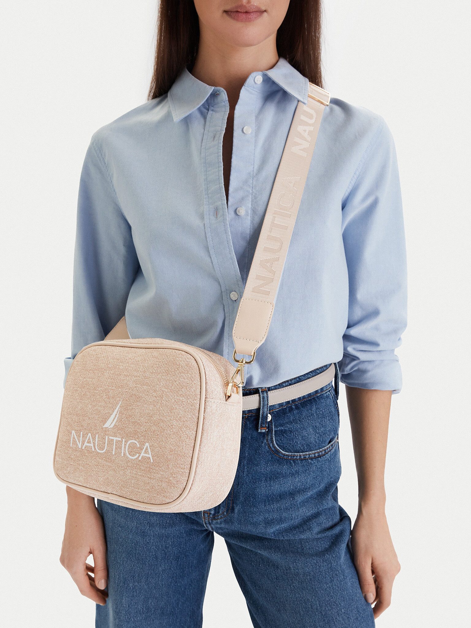 NAUTICA Handtasche Nautica Damenhandtasche Beige NAUTICA-CEO-NTC-L-002-09 Beige
