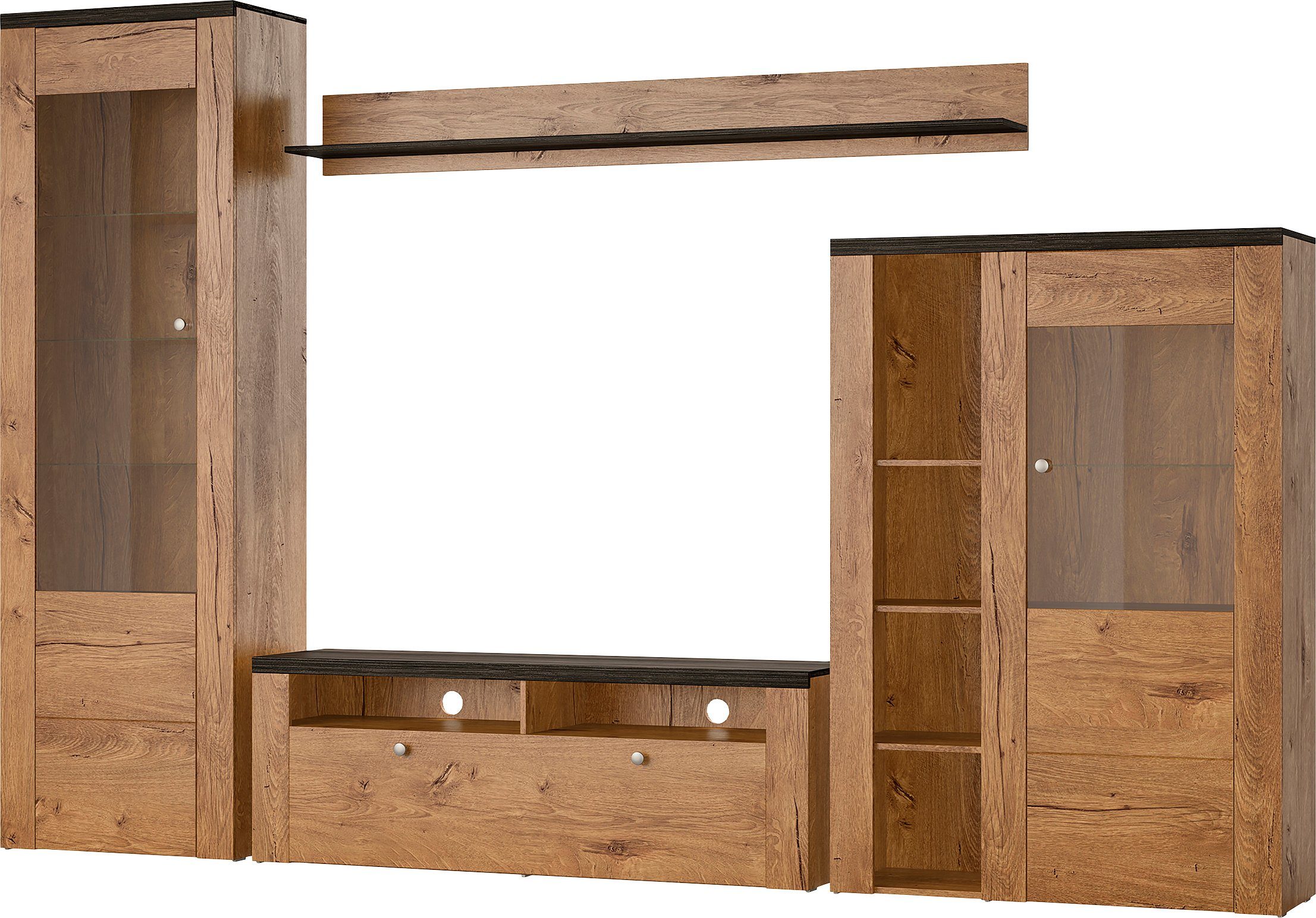 Home affaire Wohnwand "Larona, Anbauwand, Set 4 Teilig", (Set, 4 St.), best günstig online kaufen