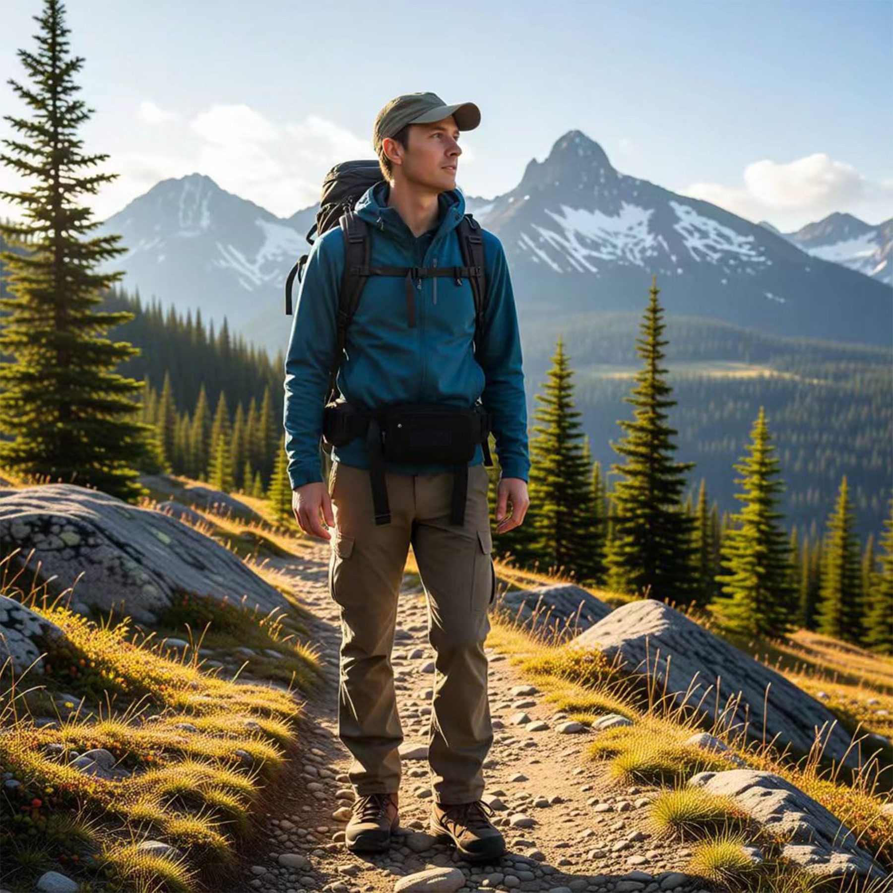 Mutig Umhängetasche Bauchtasche Gürteltasche für Damen und Herren Hüfttasche Outdoor (Groß Handytasche Sport Wasserdicht Laufgürtel Umhängetasche, Sport Bum Hip Bag, Männer Frauen, mit Verlängerungsgurt), Geldgürtel für Camping Wandern Fitness Fahrrad