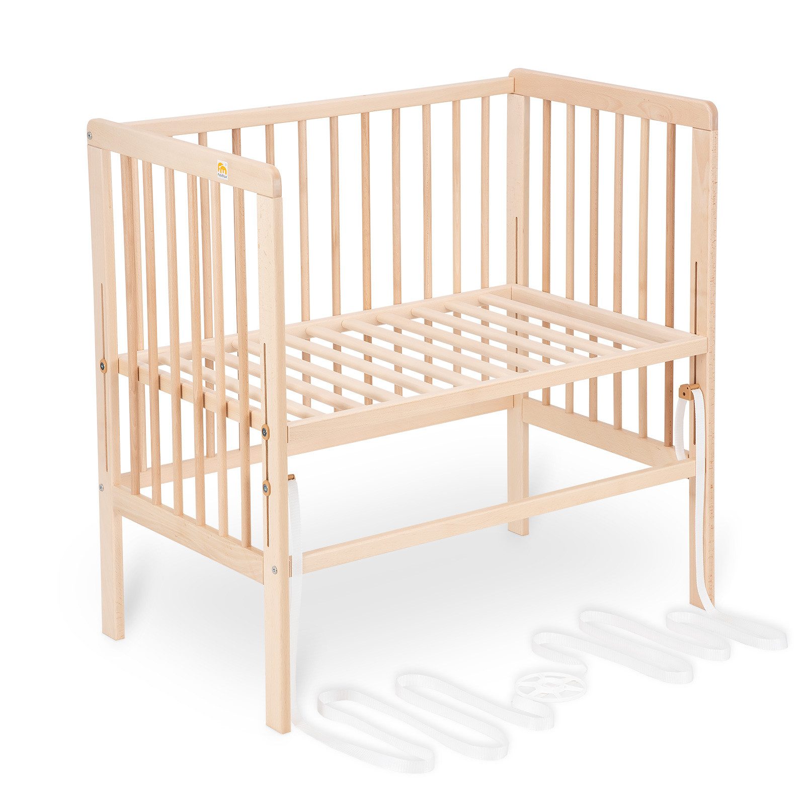 FabiMax Beistellbett Babybett Boxspring klar lackiert, günstig online kaufen