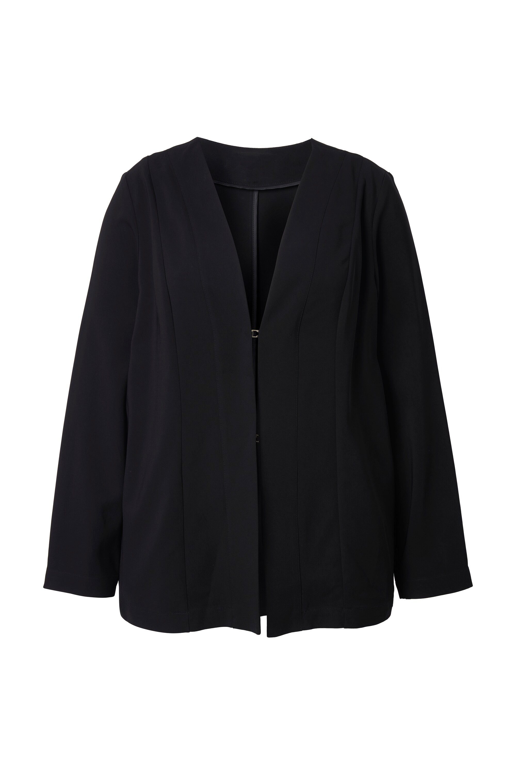 Ulla Popken Sommerjacke Jacke Schalkragen offene Form Langarm günstig online kaufen