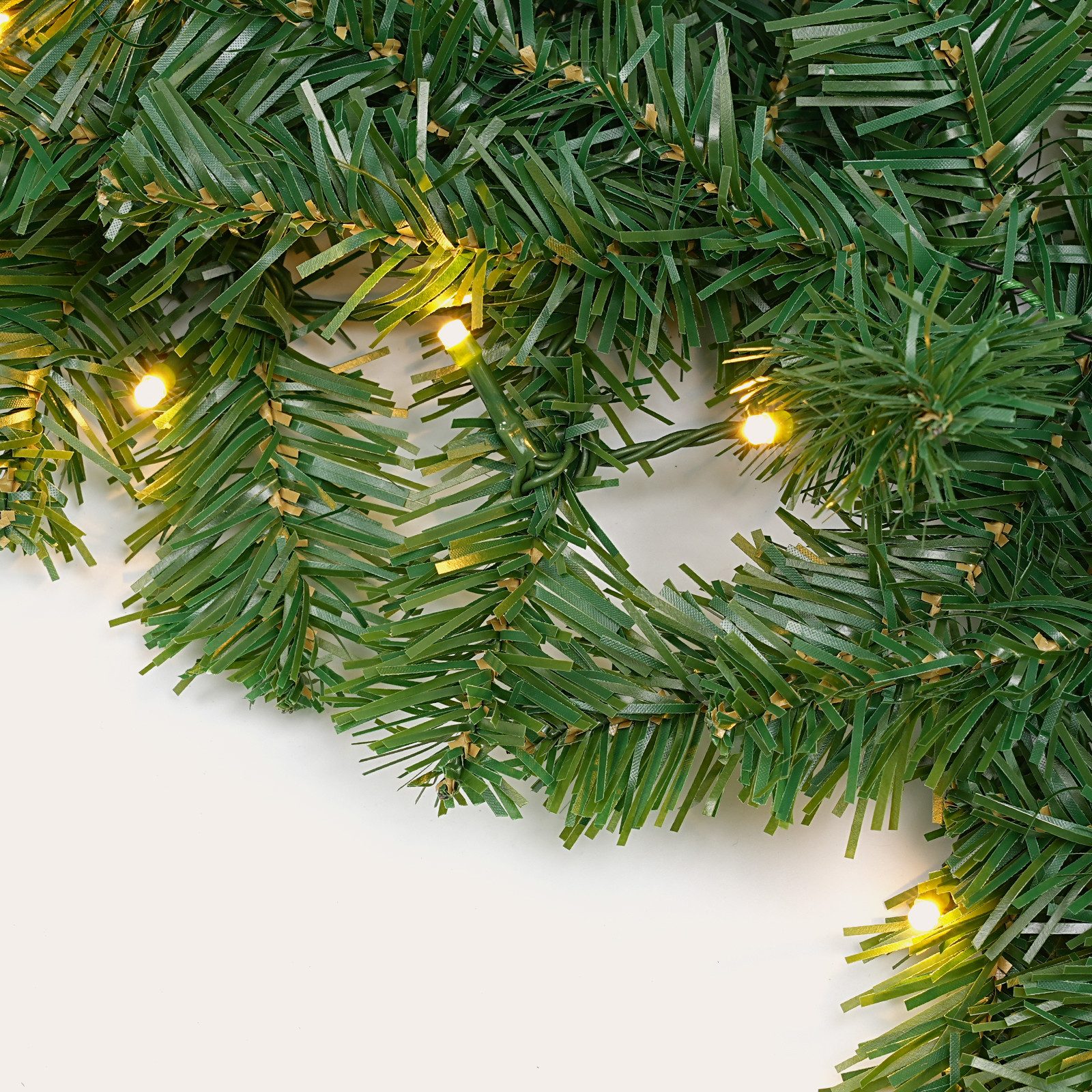 Kunstgirlande Weihnachtsgirlande mit Beleuchtung Tannengirlande Beleuchtet günstig online kaufen