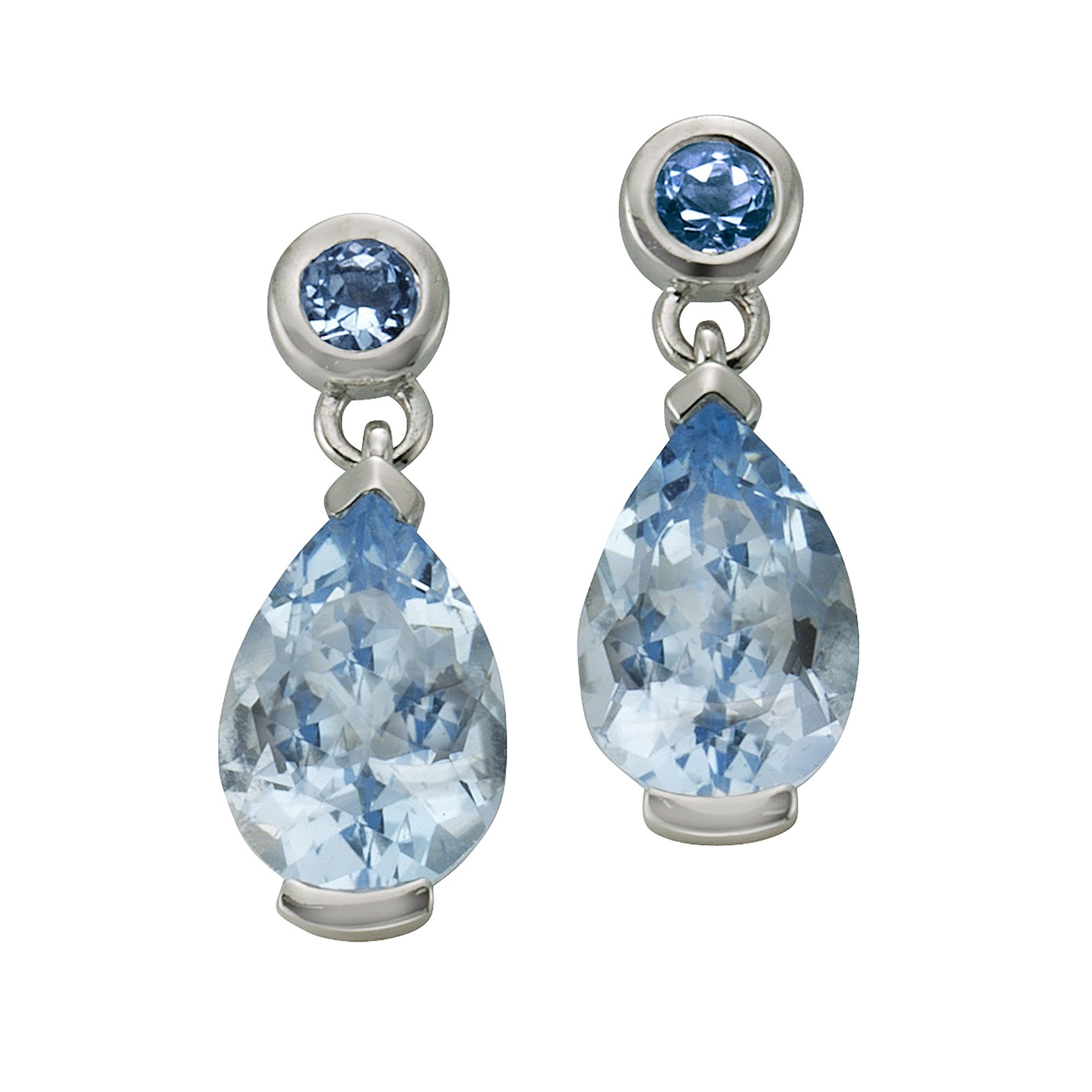 Fascination by Ellen K. Paar Ohrhänger 585 Gold mit Blautopas (beh) günstig online kaufen