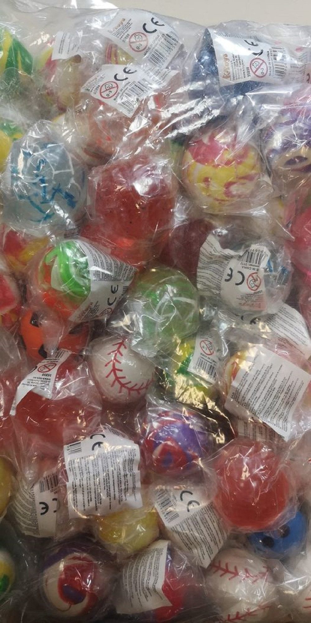 K-Toys Flummi Flummis bunt gemischt / Dopsball /Gummiball Mix ca 4,3 mm (24-St), Ideal als Geschenk / Mitgebsel