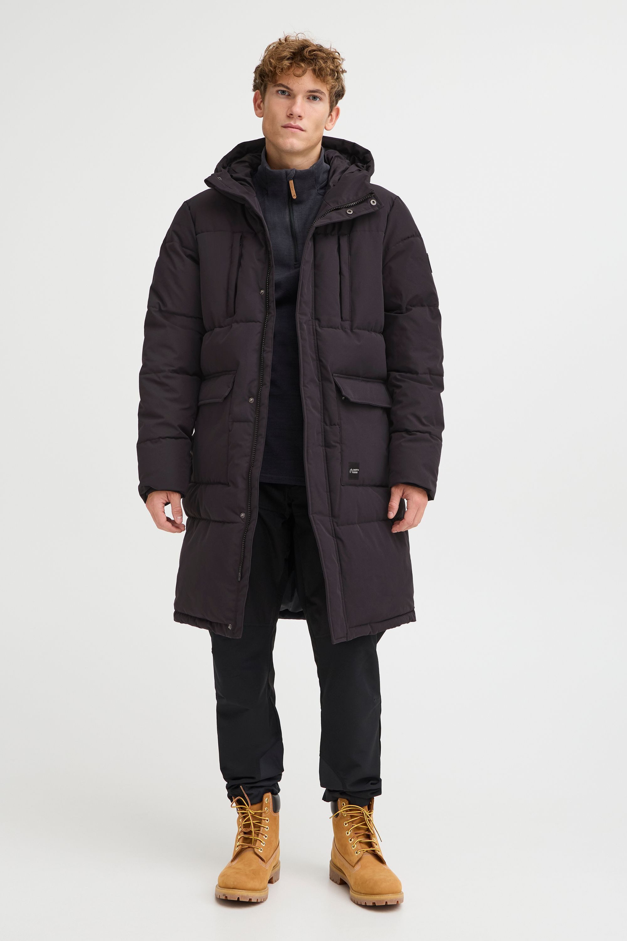 North Bend Langmantel NBKilian M Wattierte günstig online kaufen