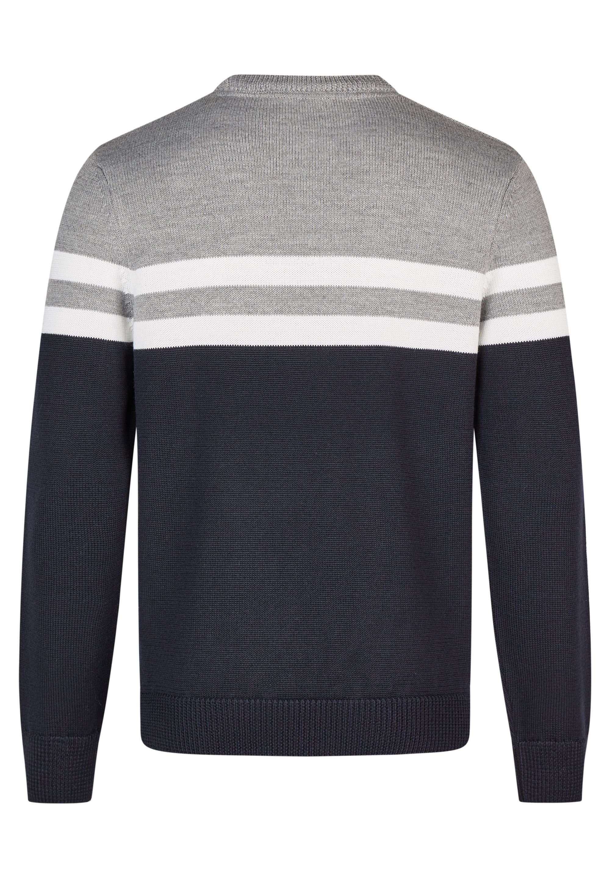 HECHTER PARIS Rundhalspullover Im Color-Blocking-Design