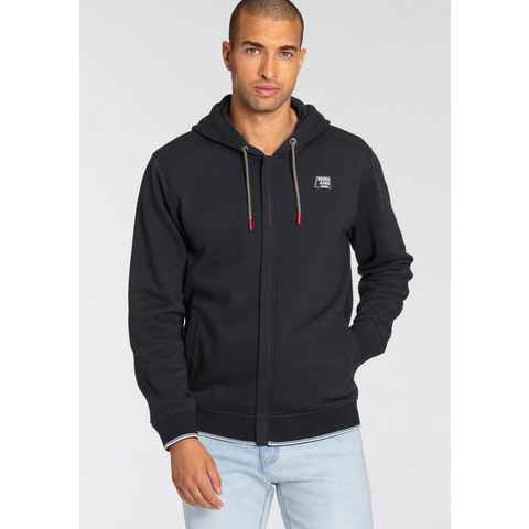 Bruno Banani Kapuzensweatjacke mit mehrfarbigen Kordeln