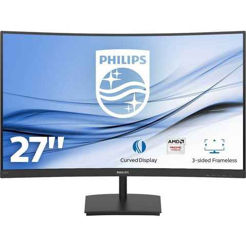 Philips 271E1SCA Curved-LED-Monitor (68,6 cm/27 ", 1920 x 1080 px, Full HD, 4 ms Reaktionszeit, 75 Hz, LCD)