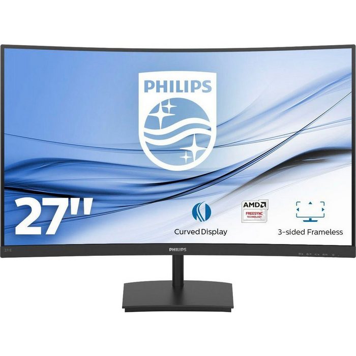 Philips 271E1SCA Curved-LED-Monitor (68 6 cm/27 " 1920 x 1080 px Full HD 4 ms Reaktionszeit 75 Hz LCD)