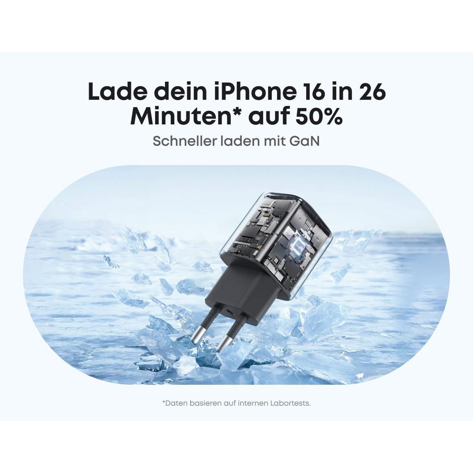Anker Zolo 30W Ladegerät Ladestation (PIQ 3.0 PPS Schnellladen, Niedrigtemperatur-Technologie)