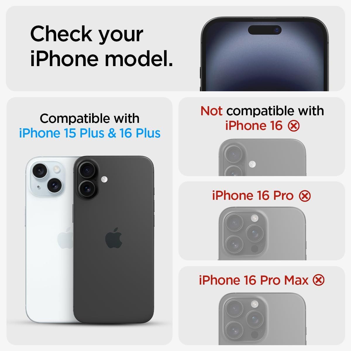 Spigen Displayschutzfolie 2x Displayschutz für iPhone 15 Plus / 16 Plus Schutzglas Panzerfolie, 2 Stück, Tempered Glass, Anti-Fingerabdruck, Case Friendly, Hartglas