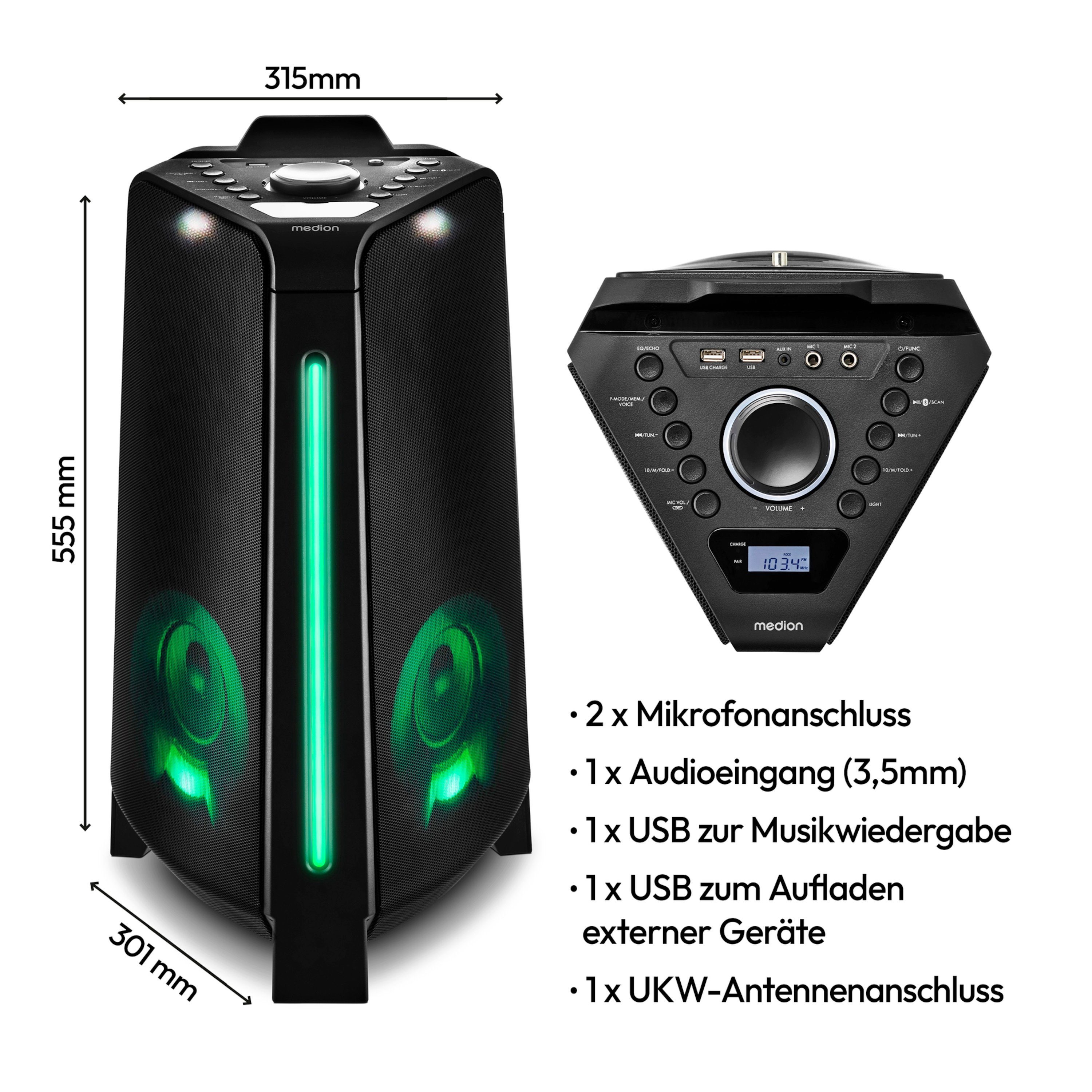 Medion® Bluetooth-Lautsprecher W, MD43552) (22