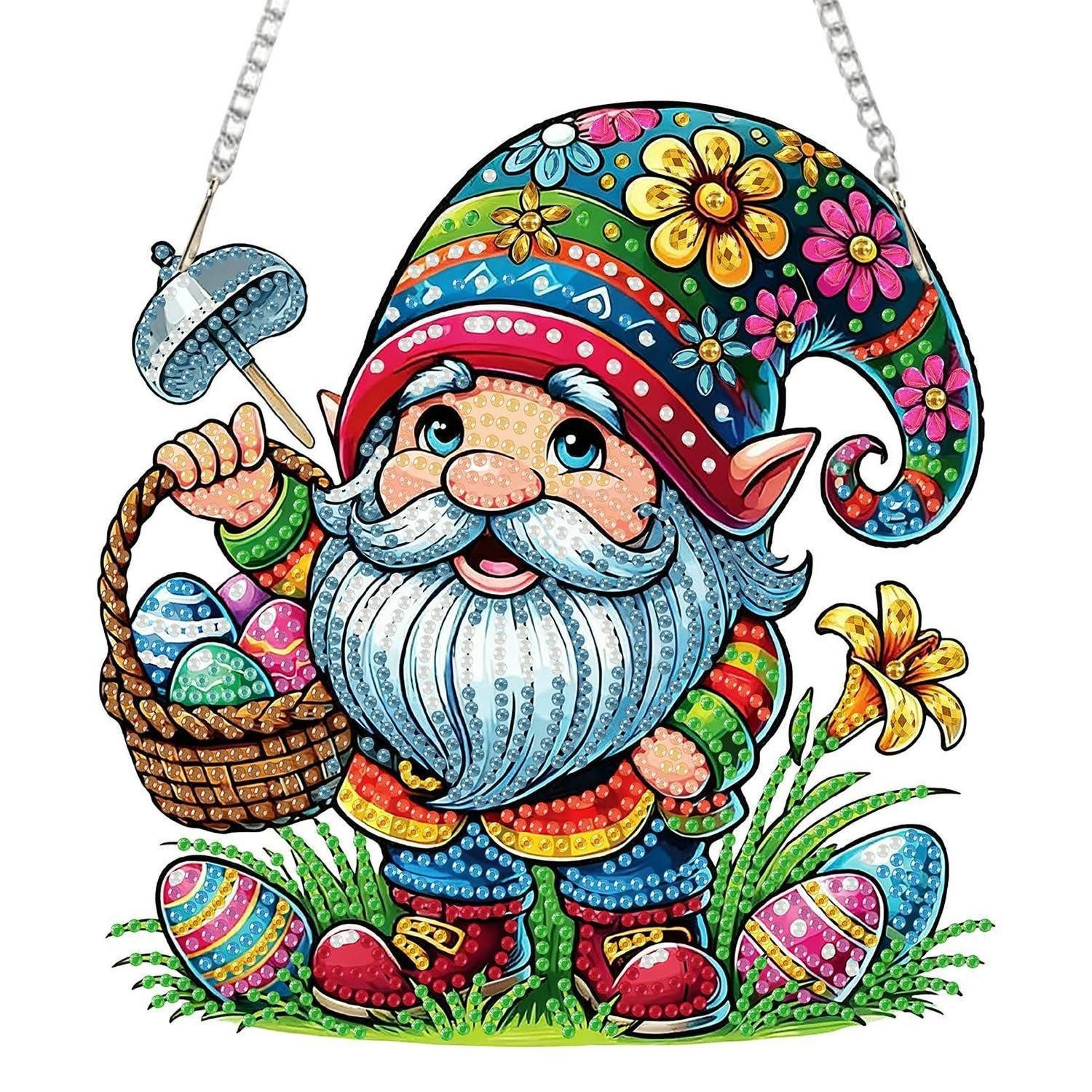 LuxusKollektion Kreativset Diamond Painting Anhänger Gnom Ostern