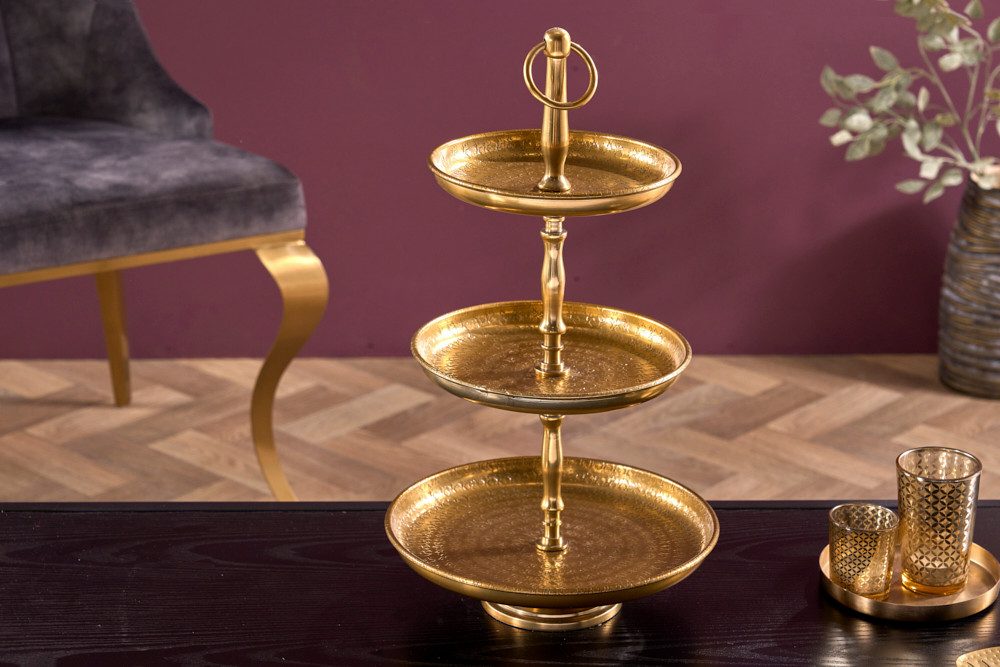 riess-ambiente Dekoetagere ORIENT 47cm gold (Einzelartikel, 1 St), Metall · Küche · Wohnzimmer · Accessoires · Schmuck