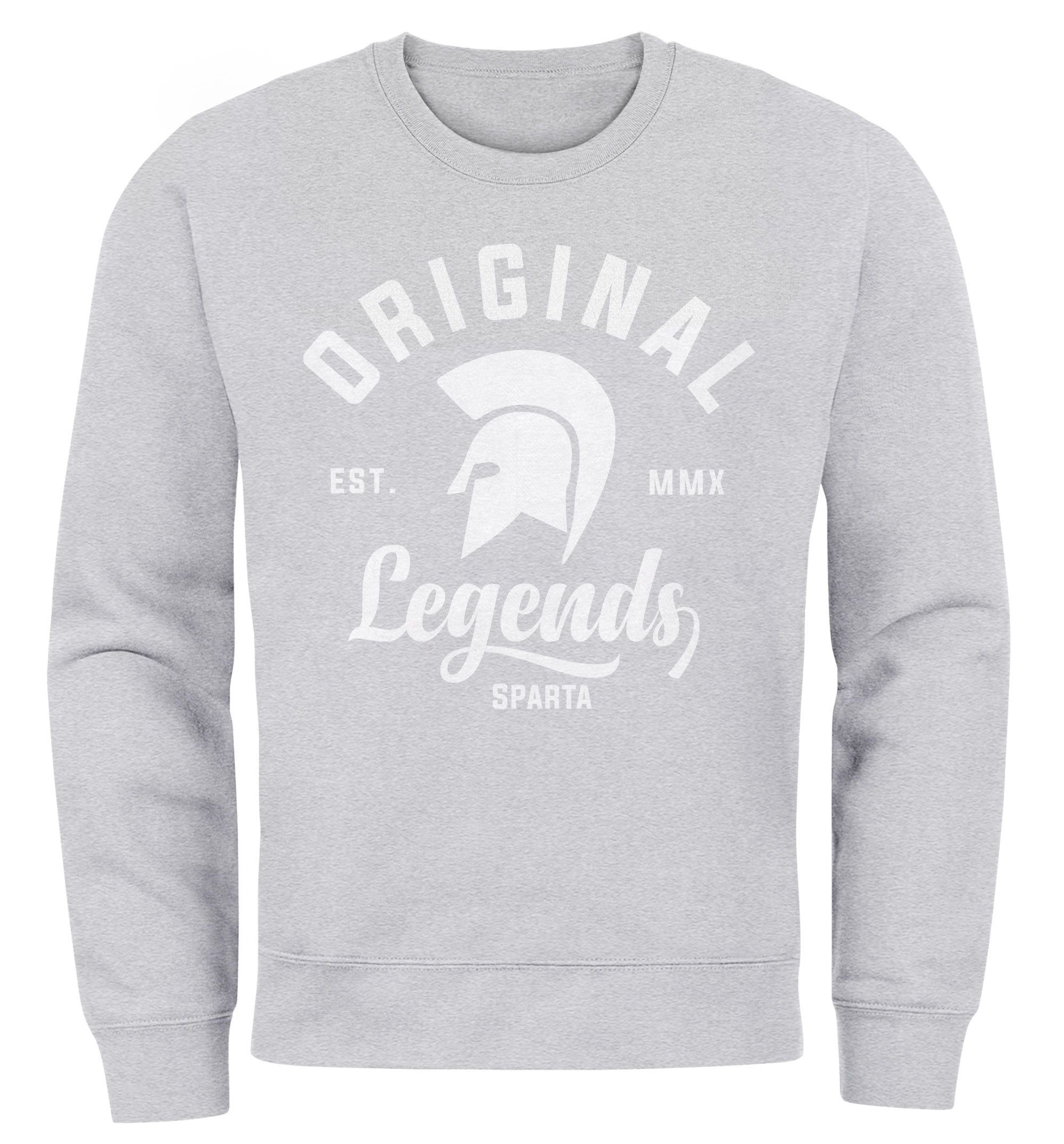 Sweatshirt Sweatshirt Herren Original Legends Gladiator Sparta Rundhals-Pullover