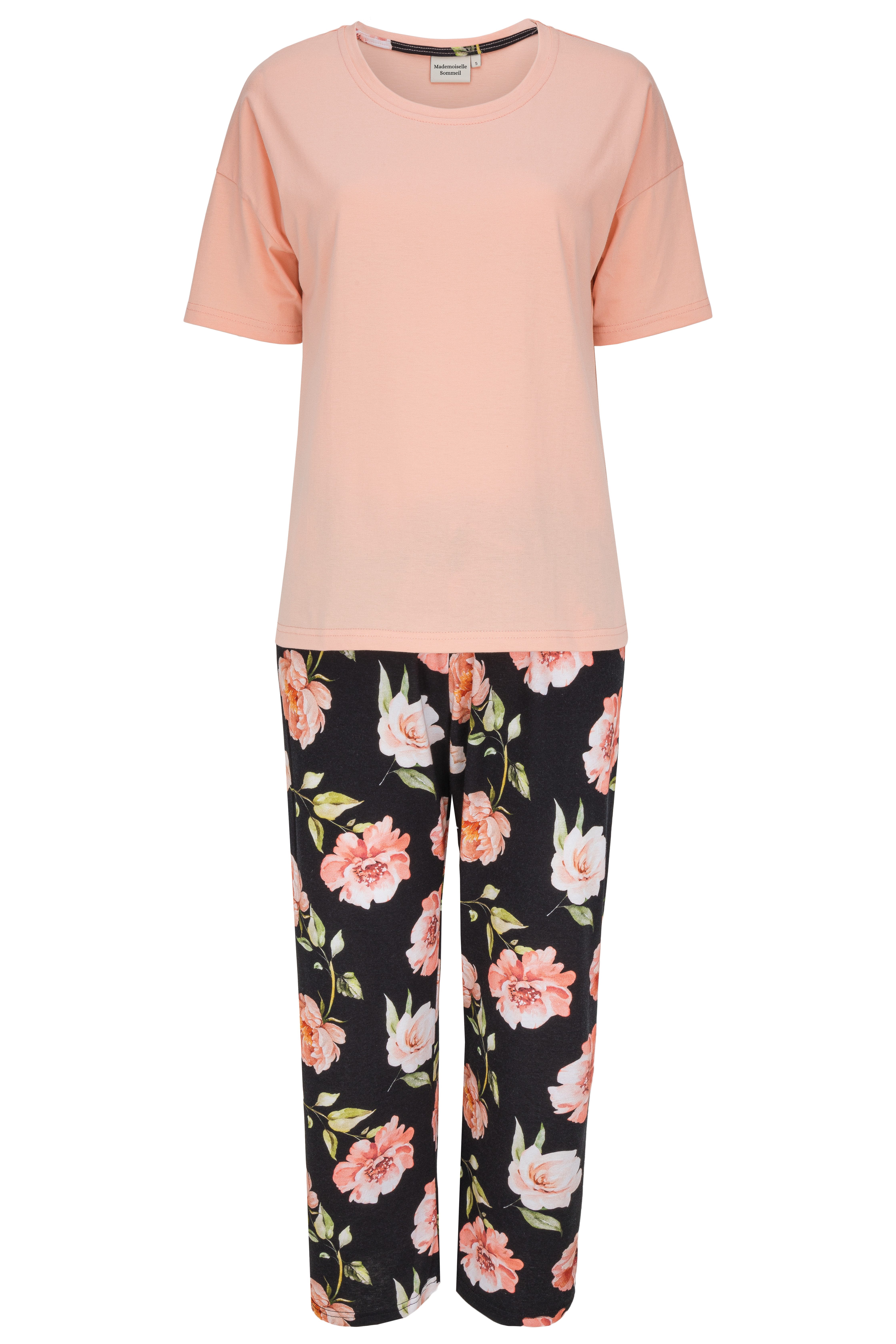 Mademoiselle Sommeil Pyjama Schlafanzug in Apricot günstig online kaufen