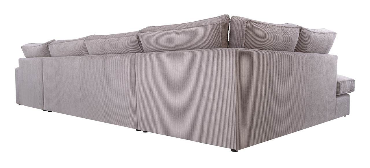 CANES U, Couch, modern Design Lincoln Ecksofa MKS Hellgrau U - lose MÖBEL Kissen, Form