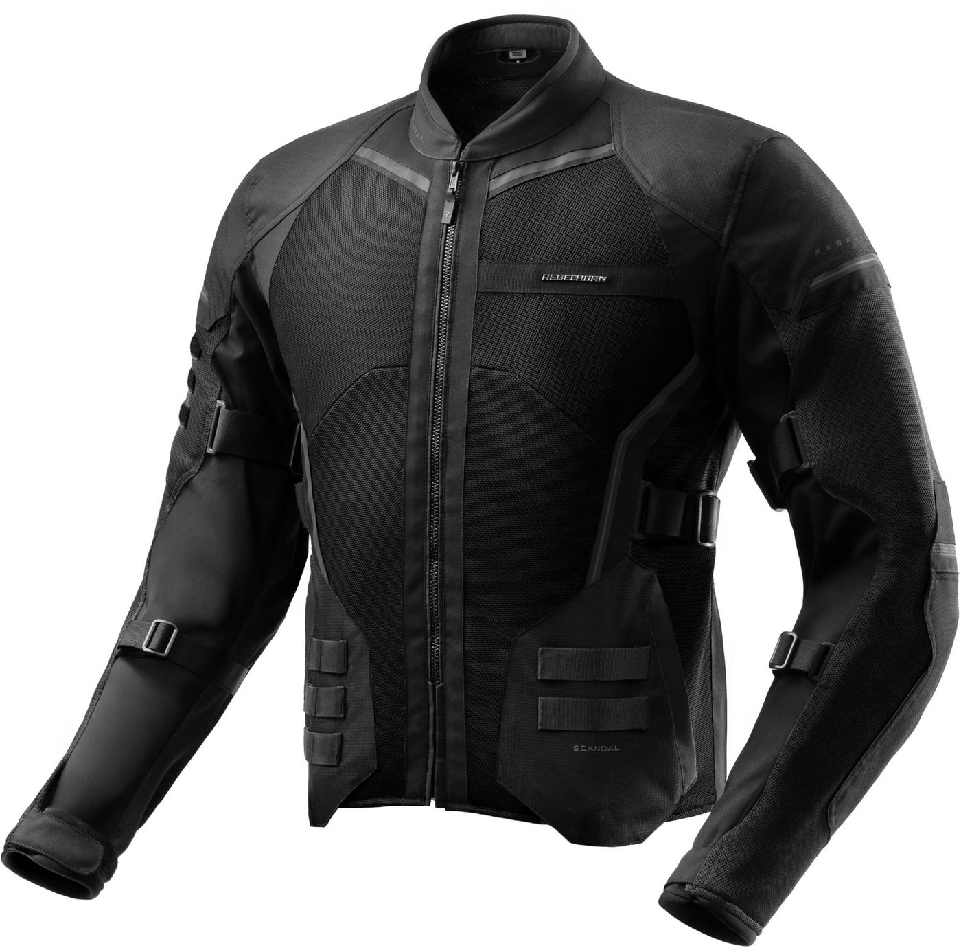 Rebelhorn Motorradjacke Scandal 3 Motorrad Textiljacke Verbindungsreißverschluss,Ellenbogenprotektoren enthalten,perfori