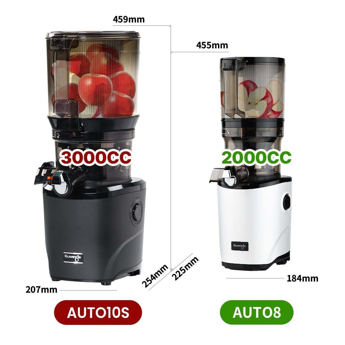 Kuvings 2in1 Entsafter KUVINGS AUTO8 HANDS-FREE SLOW JUICER (KHS-860SE)