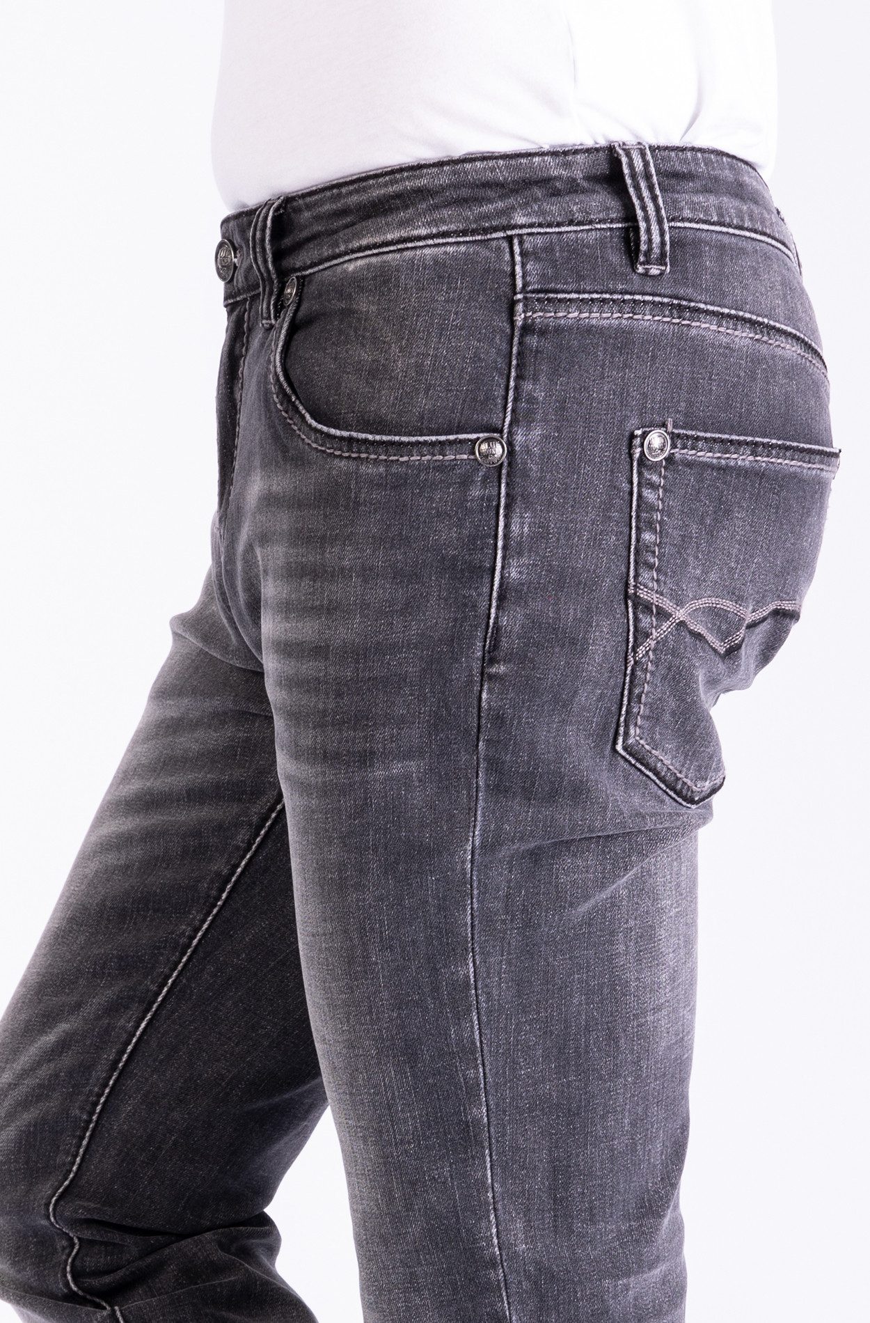 Blue Monkey Slim-fit-Jeans Gordan - washed black