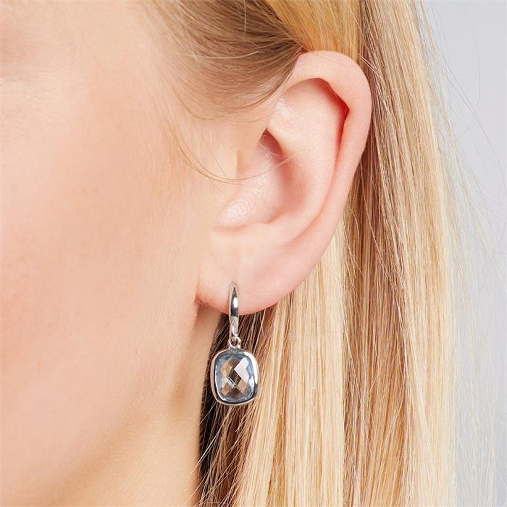 Unique Paar Ohrhänger Mit blauem Schmuckstein aus Sterlingsilber SE0716 günstig online kaufen