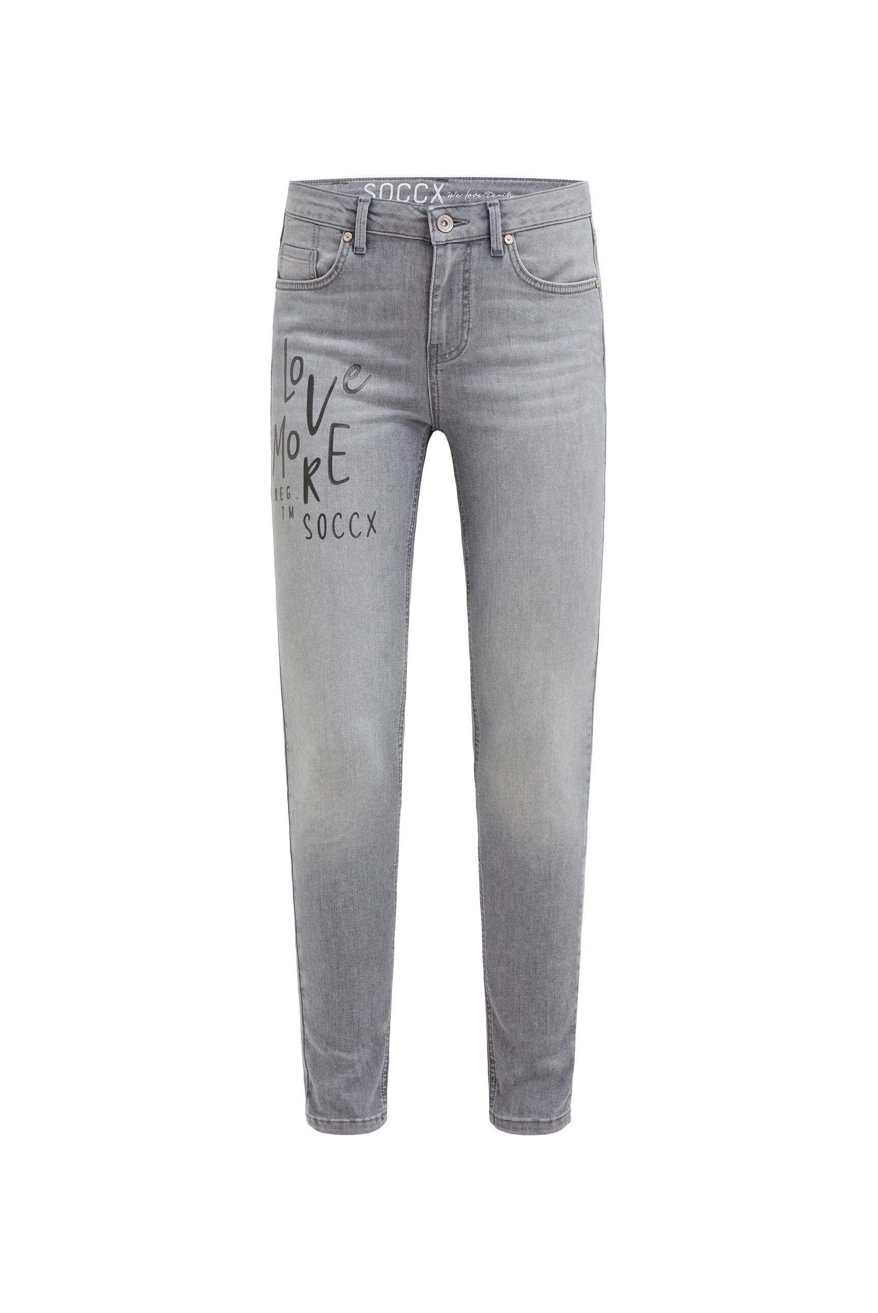 SOCCX Slim-fit-Jeans mit normaler Leibhöhe