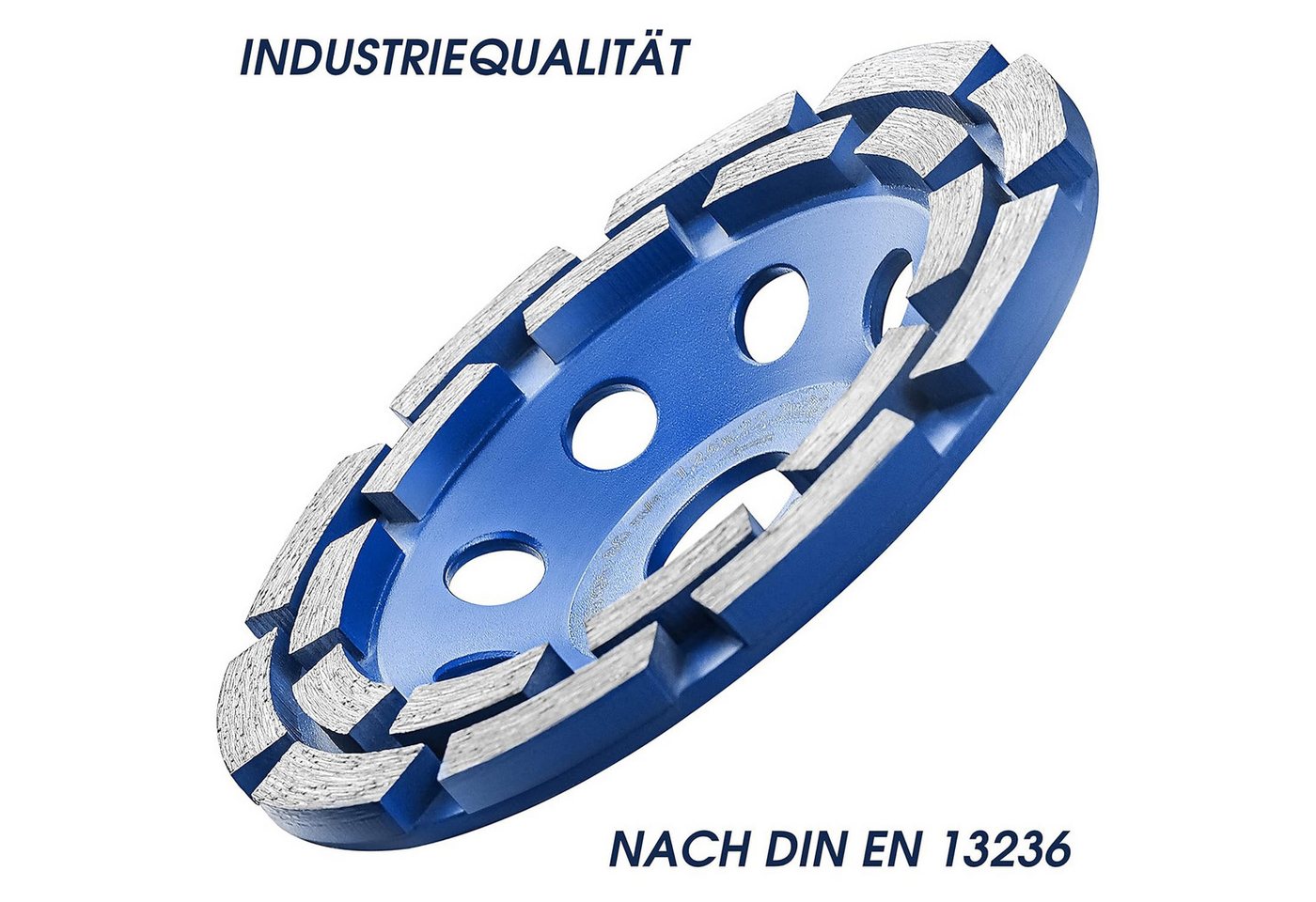 Thumbnail - S&R Schleifscheibe Diamant-Schleiftopf 125 x 22,23 mm für Beton, Granit, Stein, Mauerwerk, (1 x S&R Diamantschleiftopf 1...