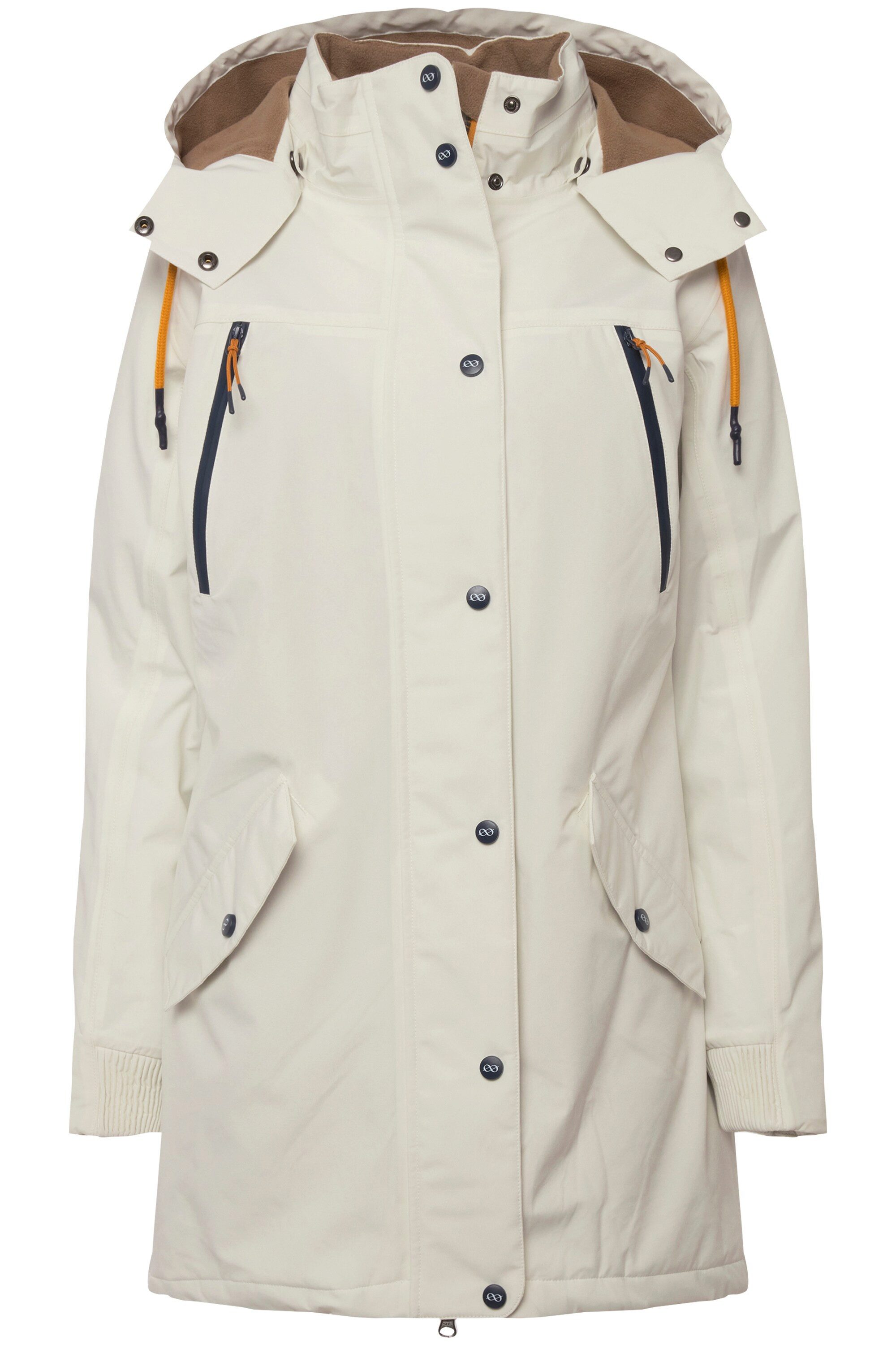 Laurasøn Parka Funktions-Jacke Kapuze verdeckter Zipper günstig online kaufen