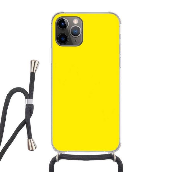 MuchoWow Handyhülle Gelb - Zitrone - Neon - Muster Handyhülle Telefonhülle Apple iPhone 12 Pro Max